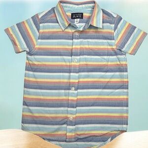 The Children's Place Striped Kids Shirt - Multicolor size 5T